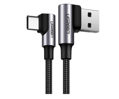 Kabel UGREEN US176 Kabel USB do USB-C kątowy 3A 1m 6957303828562